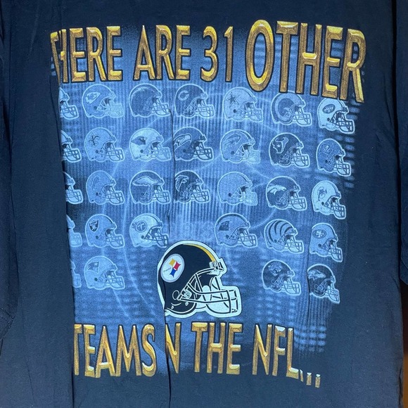 Vintage NFL Pittsburgh Steelers‎ ‘There Are Other 31 Teams” Black T-Shirt Sz XXL - Picture 4 of 10